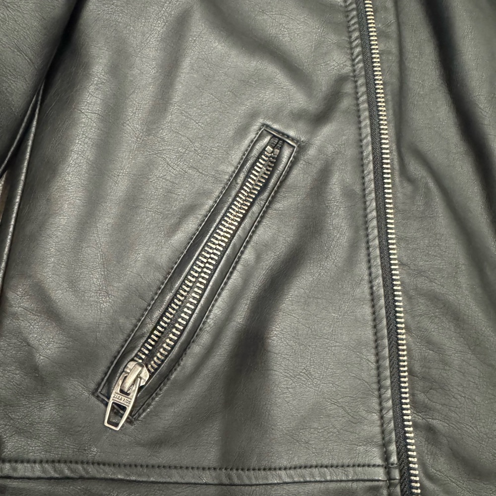 Zara Kids Black Biker Jacket - Picture 4 of 11